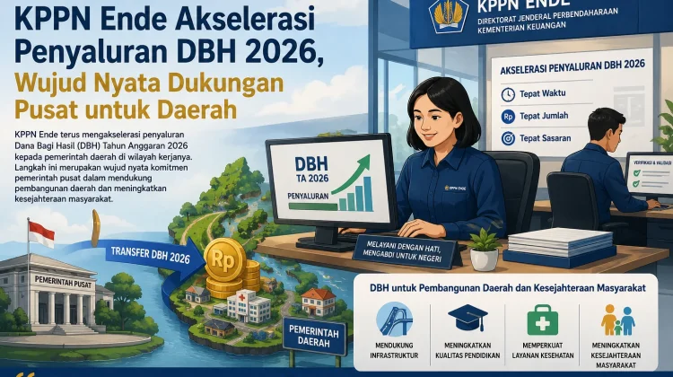 KPPN Ende Akselerasi Penyaluran DBH 2026, Wujud Nyata Dukungan Pusat untuk Daerah