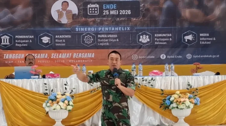 TNI Siap Perkuat Penanggulangan Bencana di Ende