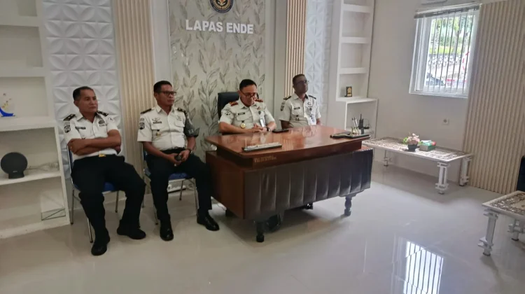 Kalapas Ende Ikuti Rapat Analisis Pemasyarakatan via Zoom Nasional