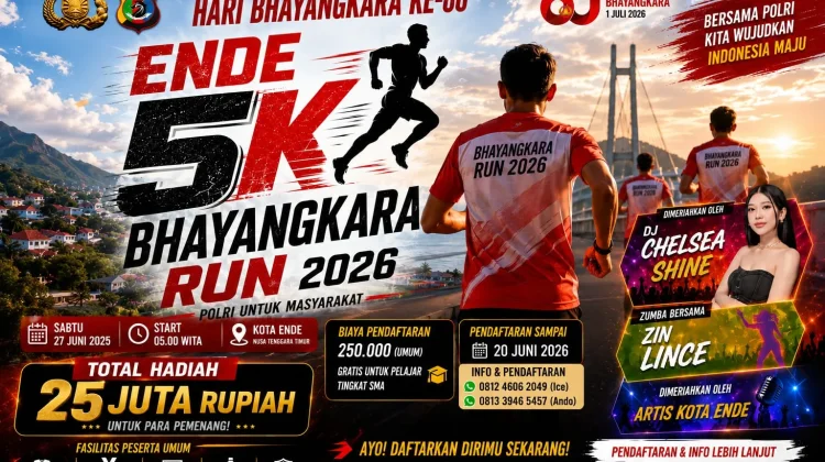 Polres Ende Siapkan Bhayangkara Run dan Futsal Cup