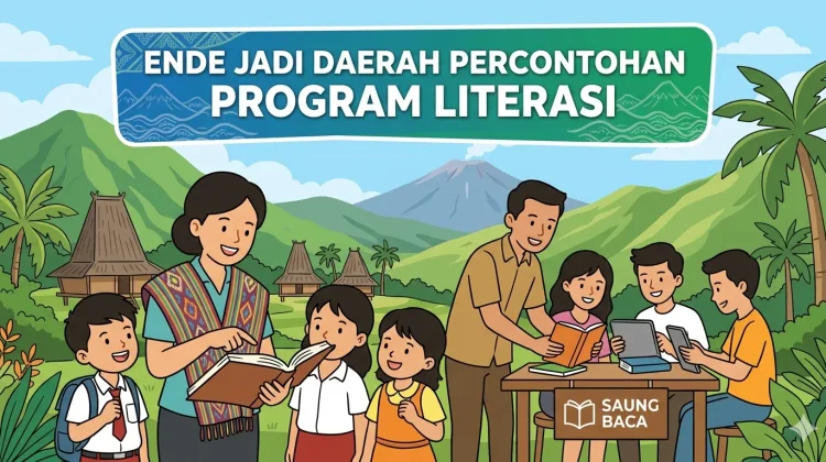 Ende Jadi Daerah Percontohan Program Literasi UNICEF dan Tanoto Foundation