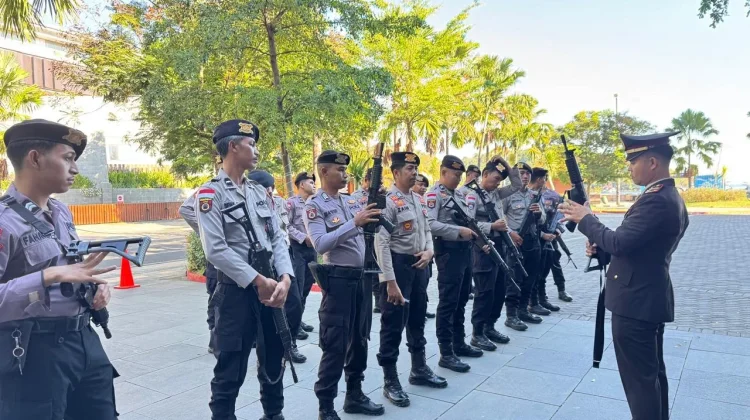 Sat Pamobvit Polres Manggarai Barat Perketat Pengamanan Objek Vital