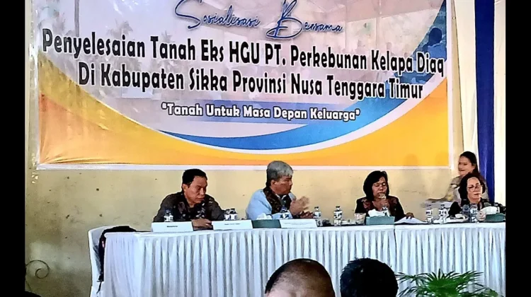 Warga Enam Desa di Sikka Ikut Sosialisasi Pertanahan Libatkan