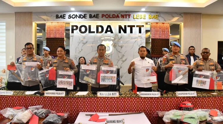 Polda NTT Ungkap 76 Kasus Kejahatan, Amankan 87 Tersangka