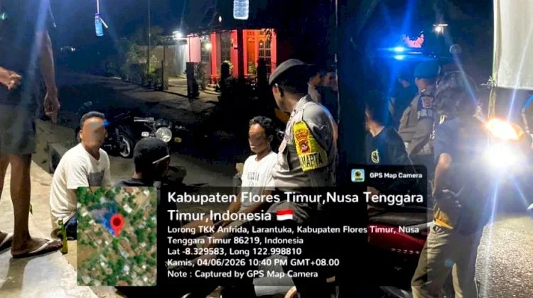 Patroli Malam Polres Flotim Jaga Kondusivitas Larantuka