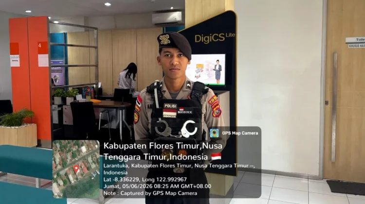 Polres Flotim Perkuat Pengamanan di Objek Vital Perbankan