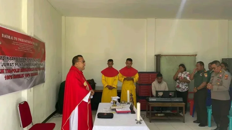 TNI-Polri Ngada Perkuat Iman lewat Binrohtal