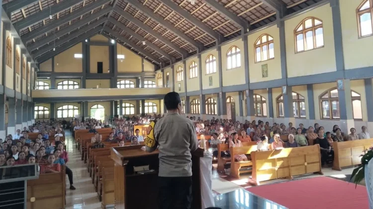 Polsek Kuwus Gandeng Gereja Katolik Jaga Kondusivitas jelang Pilkades 2026