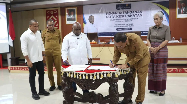 Pemprov NTT dan Kementerian HAM RI Teken Nota Kesepakatan Penguatan HAM