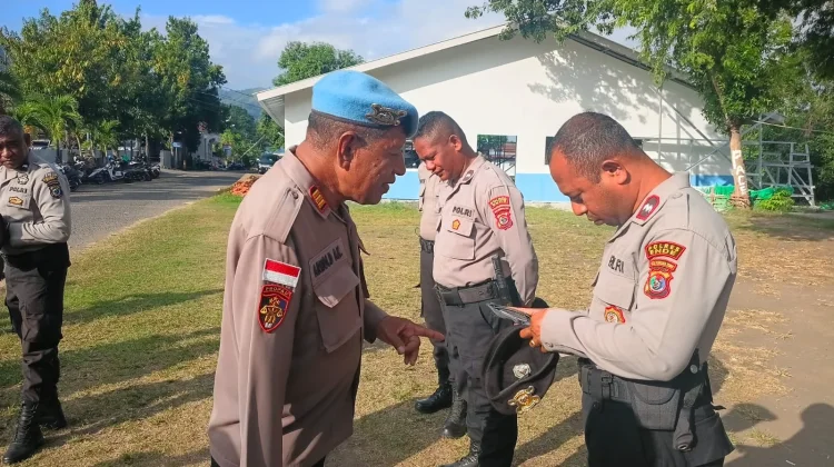 Polres Ende Sidak Ponsel Personel, Nihil Temuan Judi Online