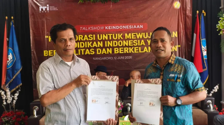 SMAS Setiawan Nangaroro Gandeng RRI Ende Pacu Literasi Media Siswa