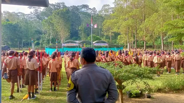 Polri Dukung Pembentukan Karakter Pelajar Lewat Kegiatan Pramuka