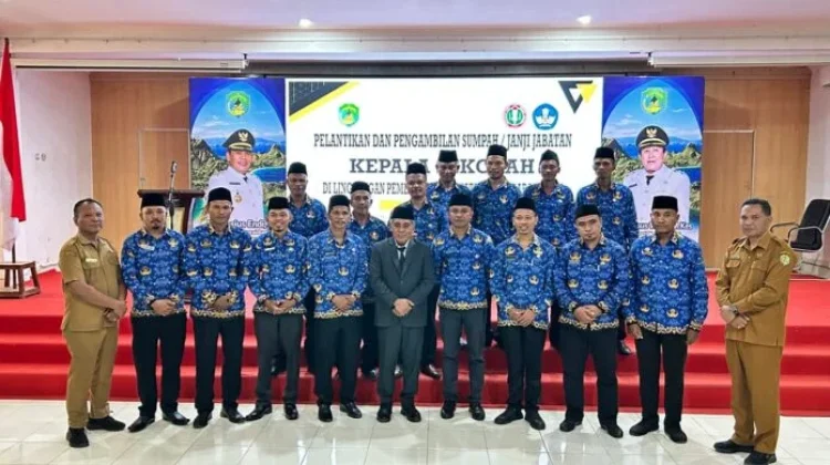 Lantik 39 Kepala Sekolah, Bupati Manggarai Barat Soroti Dana BOS dan Dapodik
