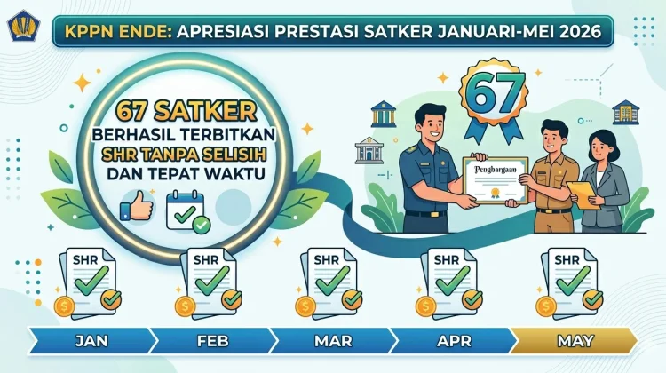 SHR tanpa Selisih, 67 Satker Mitra KPPN Ende Catat Capaian Penuh