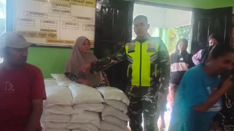 Program Bantuan Pangan Dinsos Jangkau Puluhan Keluarga di Saosina