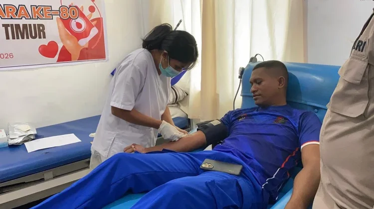 Donor Darah Hari Bhayangkara, Polres Flotim Tebar Harapan Hidup