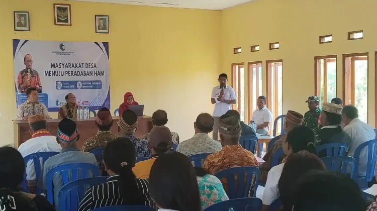 Desa Iteng Jadi Lokasi Penyuluhan HAM Berbasis Transformasi Digital