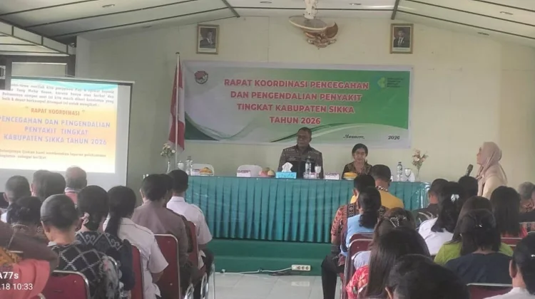 Wabup Sikka Buka Rakor Pengendalian Penyakit Menular Daerah