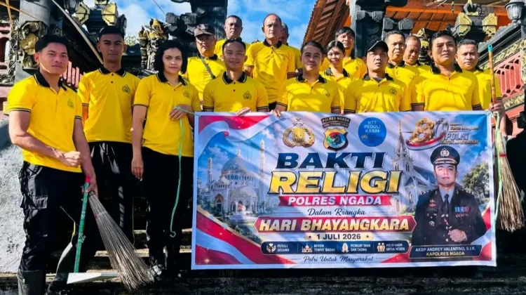 Polres Ngada Gelar Bakti Religi Sambut Hari Bhayangkara