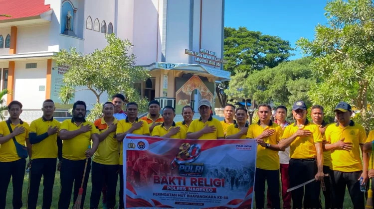 Polres Nagekeo Gelar Bakti Religi Sambut Hari Bhayangkara