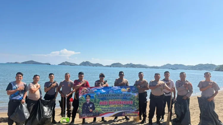 Sambut Hari Bhayangkara ke-80, Polres Manggarai Barat Gelar Gerakan Indonesia ASRI