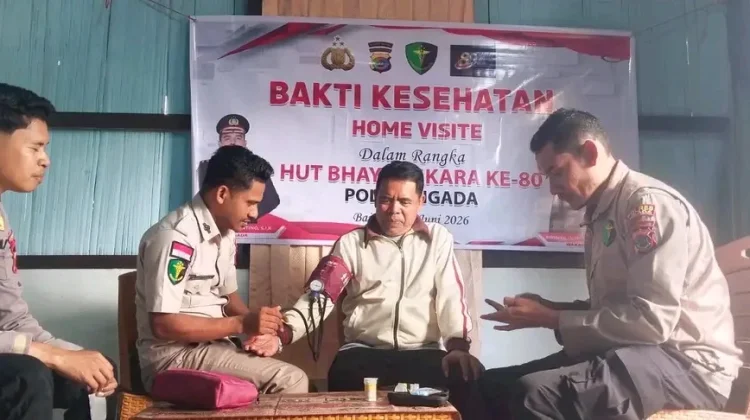 Polres Ngada Gelar Home Visit dan Pelayanan Kesehatan