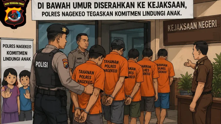 Polres Nagekeo Limpahkan Tersangka Kasus Persetubuhan Anak