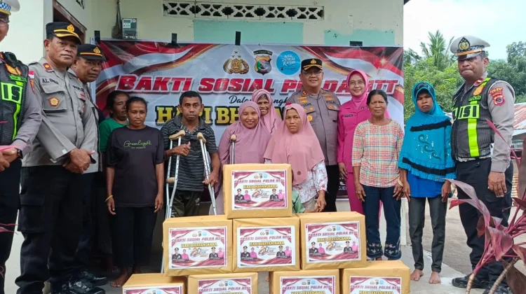 Polres Ende Sambangi Purnawirawan dan Disabilitas Sambut Bhayangkara