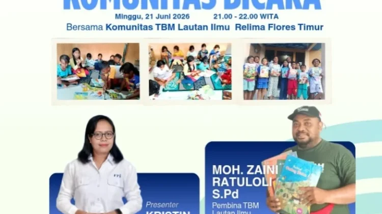 Relawan Literasi Jaga Asa Membaca Anak Flores Timur