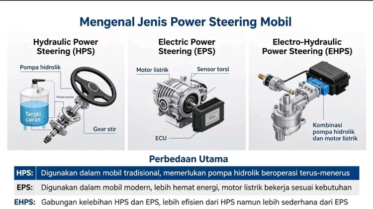 Kenali Tiga Jenis Power Steering Mobil