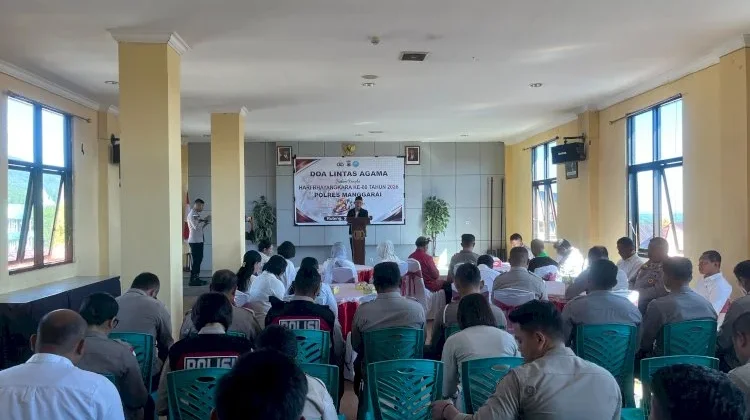 Polres Manggarai Gelar Doa Bersama Lintas Agama Sambut Hari Bhayangkara ke-80