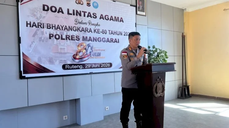 Hari Bhayangkara ke-80, Polres Manggarai Perkuat Persatuan Lewat Doa Bersama