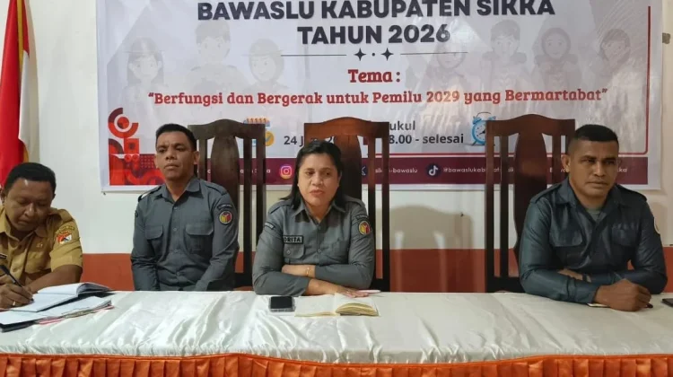 Perkuat Tata Kelola Kelembagaan, Bawaslu Sikka Gelar Rakor Evaluasi Kegiatan