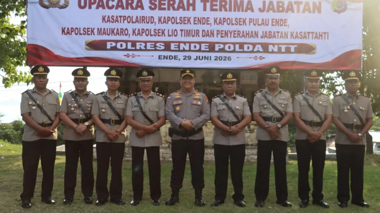 Polres Ende Rotasi Pejabat, Kapolres Tekankan Soliditas Personel