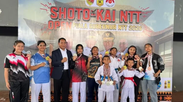 Atlet Shoto-Kai Manggarai Sabet Puluhan Medali Piala Gubernur NTT