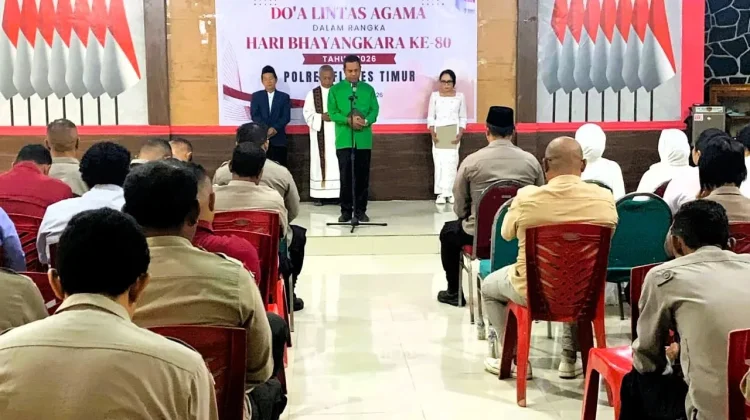 Doa Lintas Agama Warnai Peringatan Hari Bhayangkara di Flotim