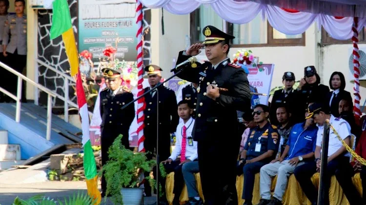 Polres Flores Timur Teguhkan Komitmen Pengabdian di Hari Bhayangkara ke-80