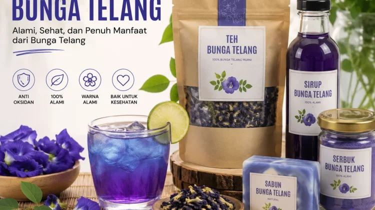 Inovasi Bunga Telang Buka Peluang Ekonomi Keluarga