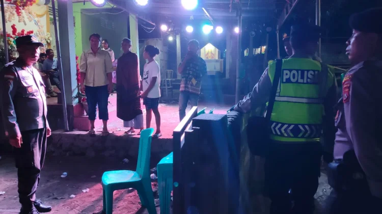 Polres Ende Gelar Patroli Amankan Syukuran Komuni Suci Pertama di Bhoanawa