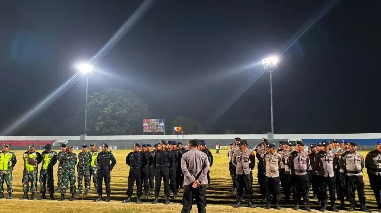 Sebanyak 190 Personel Polres Ende Amankan Pembukaan Bupati Ende Cup U-23 2026