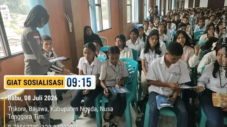 Satlantas Polres Ngada Edukasi Tertib Lalu Lintas di Sekolah