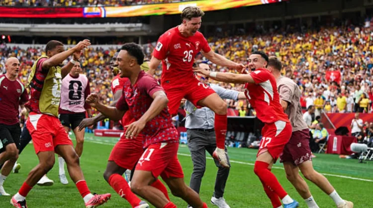 Swiss Akhiri Penantian 72 Tahun Lolos Perempat Final