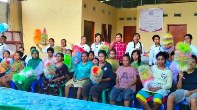Pokjaluh Katolik Ende Bekali Kelompok Rentan Keterampilan Bernilai guna