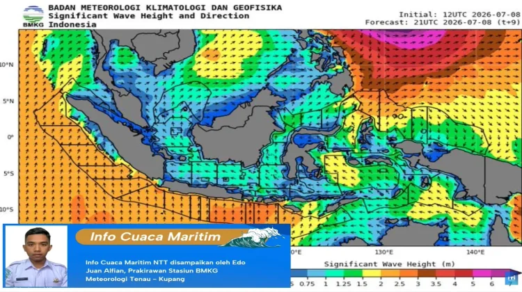 BMKG Imbau Nelayan Waspadai Gelombang Sedang di Perairan NTT