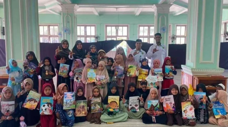 Liburan Sekolah Dimanfaatkan KUA Nubatukan Tumbuhkan Literasi Anak di Masjid