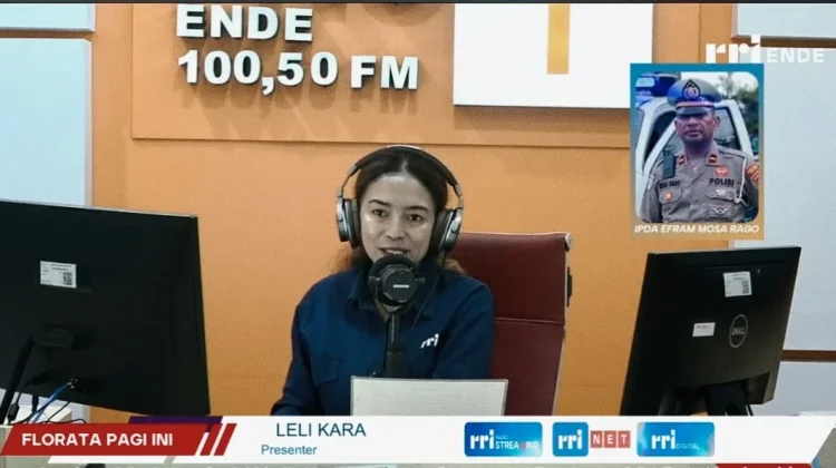Satlantas Polres Ende Rutin Atur Lalu Lintas di Titik Rawan Kepadatan