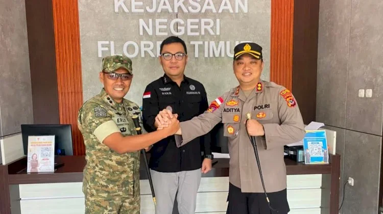 TNI, Polri, dan Kejaksaan Perkuat Sinergi Jaga Kamtibmas Flores Timur