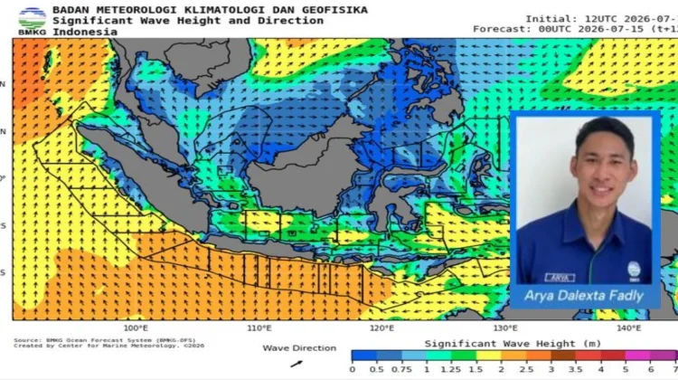 Gelombang Tiga Meter Ancam Perairan Selatan Sumba Hari Ini
