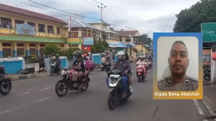 Satlantas Ende Intensif Atur Arus Lalu Lintas Pagi Hari