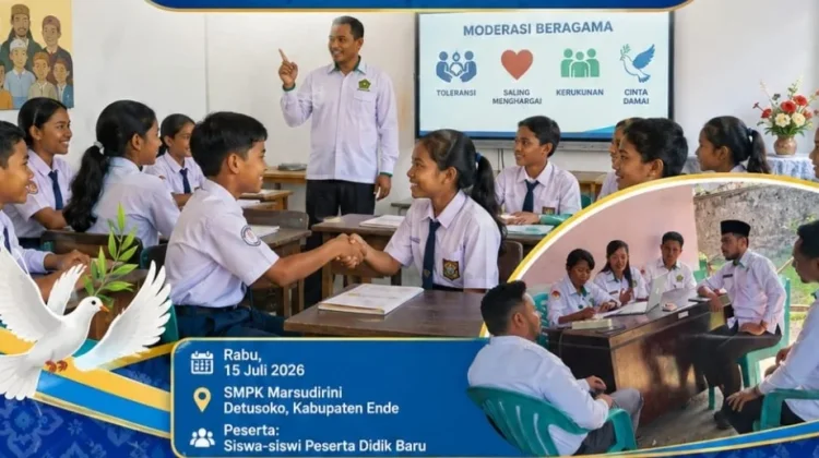 Dari Ruang Kelas, Kemenag Ende Tebar Semangat Moderasi Beragama